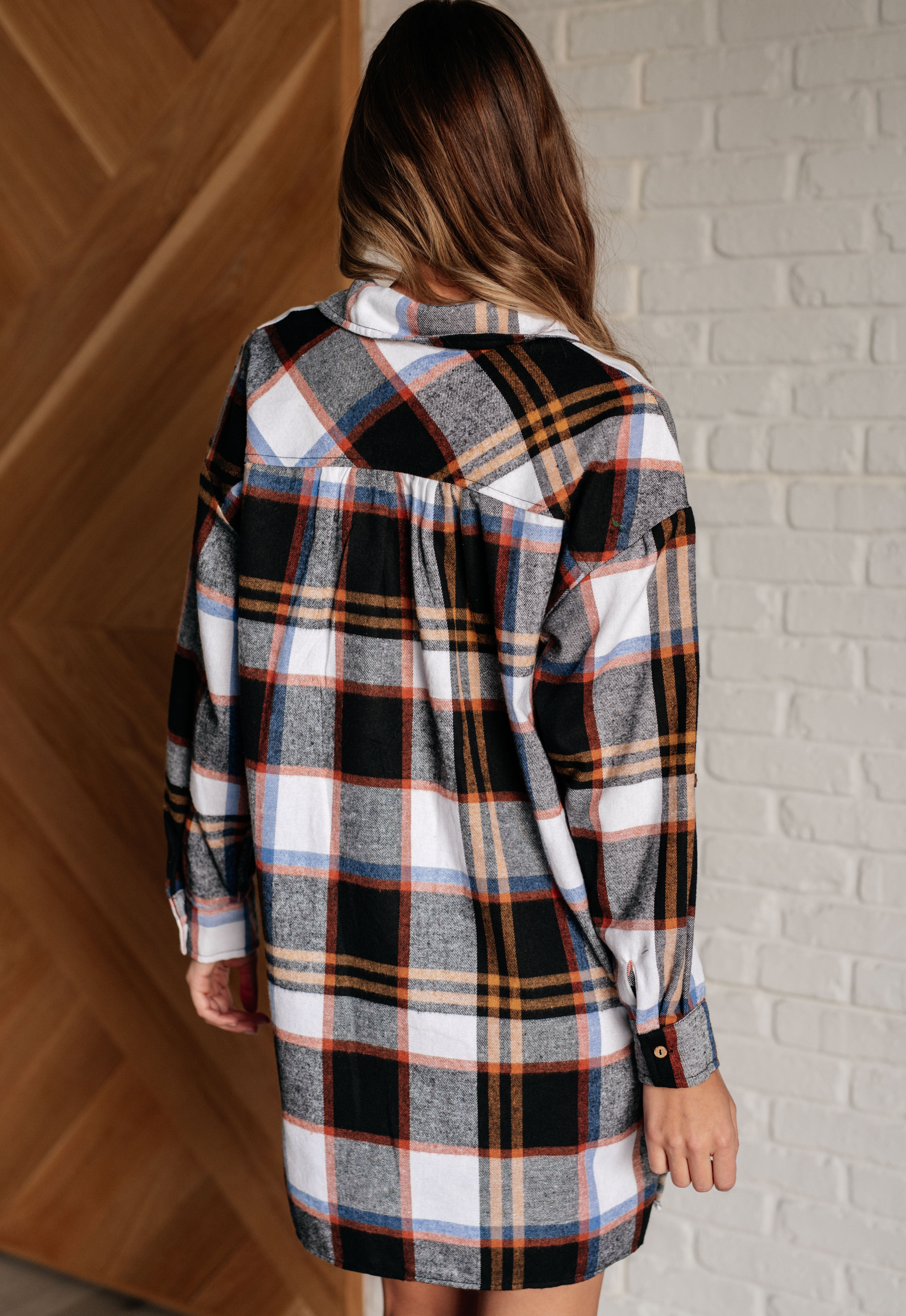 Make it Right Plaid Shirt Dress