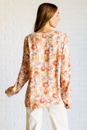 Marigold Dreams Floral Blouse