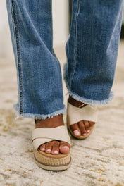 Maureen High Rise Distressed Bootcut Jeans