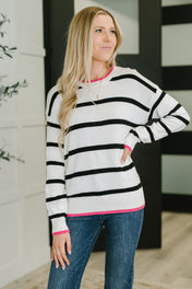 Much to My Relief Striped Sweater