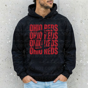 Ohio Reds Hollow Team Mascot Graphic