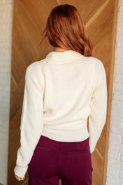 Requisite Request Surplice Crop Sweater