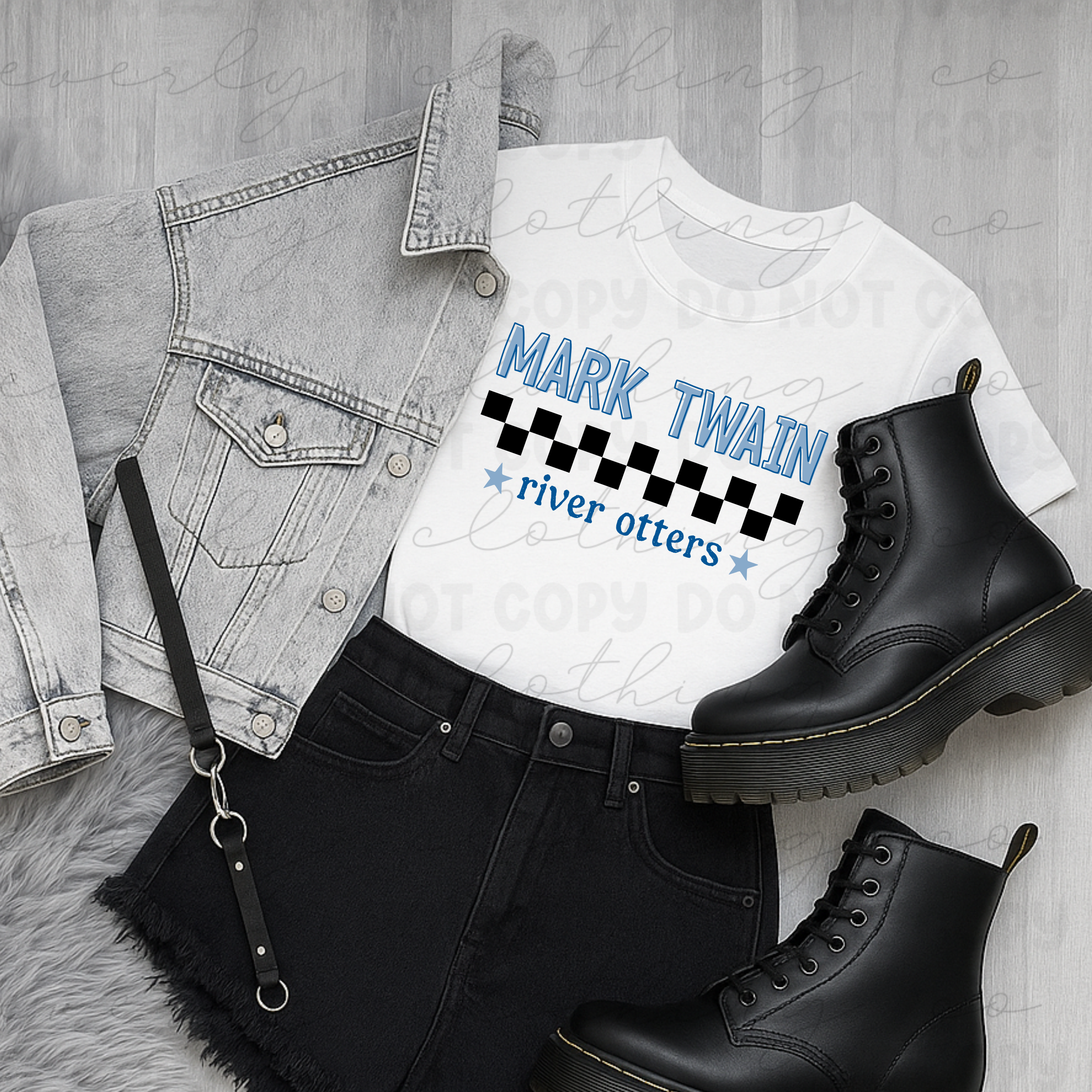 River Otters Checkered Pride Tee/Crewneck