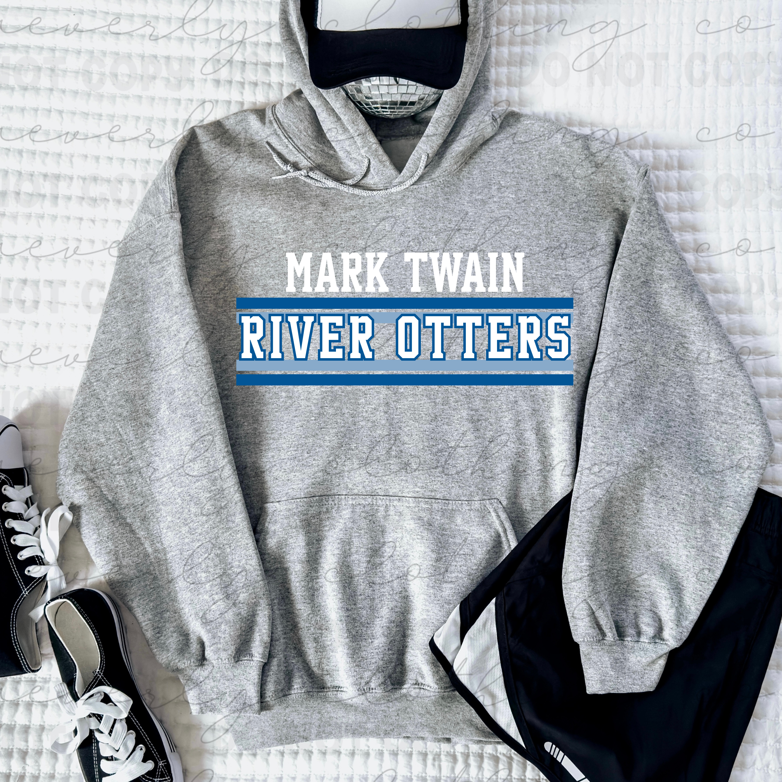 River Otters Retro Stripe Classic Tee/Crewneck