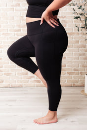 Somewhere to Start Leggings in Black