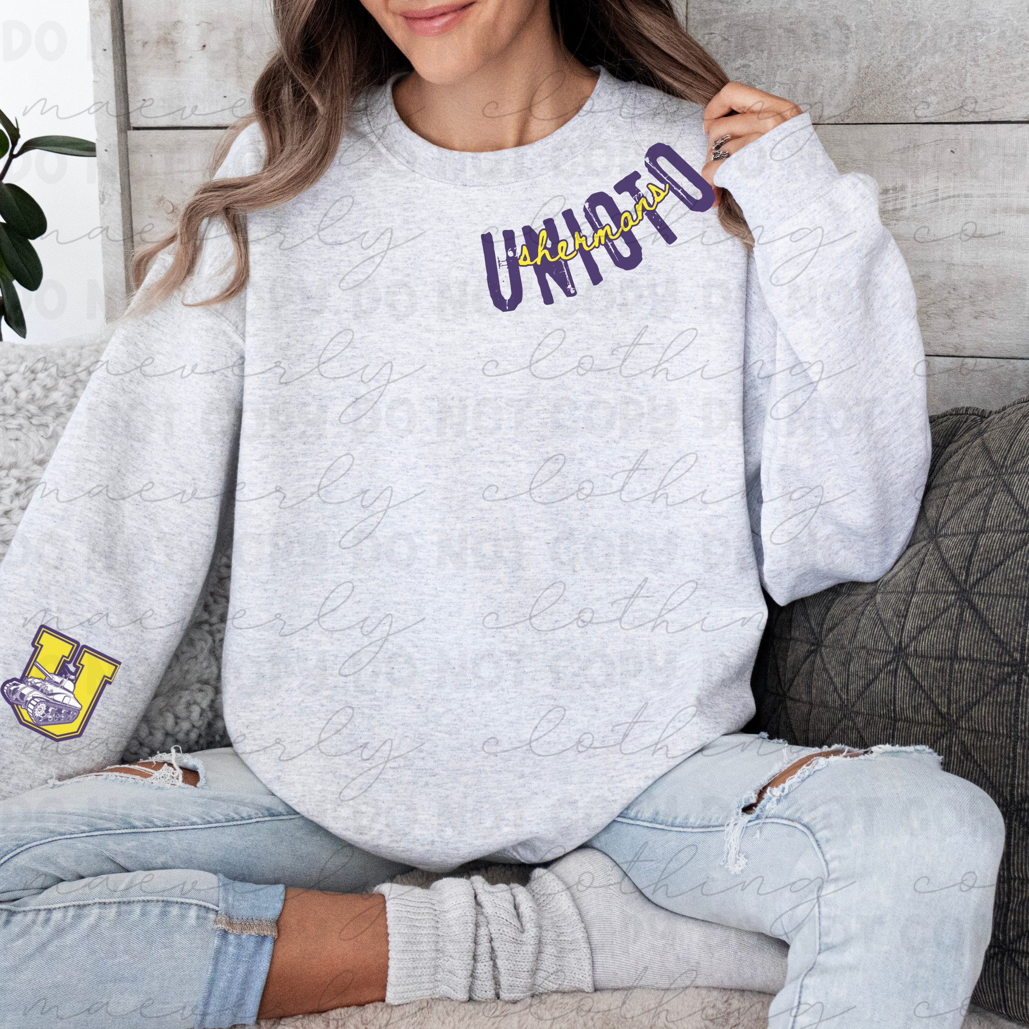 Any School/Any Team Neckline Mascot Graphic