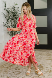 Strolling By Floral Maxi Dress