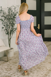 Sugar Talking Tiered Dress in Floral Print