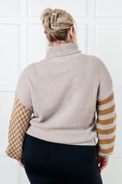 Super Seasonal Patchwork Waffle Knit Sweater