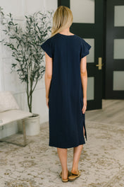 Sweet Like That Casual Dress in Navy