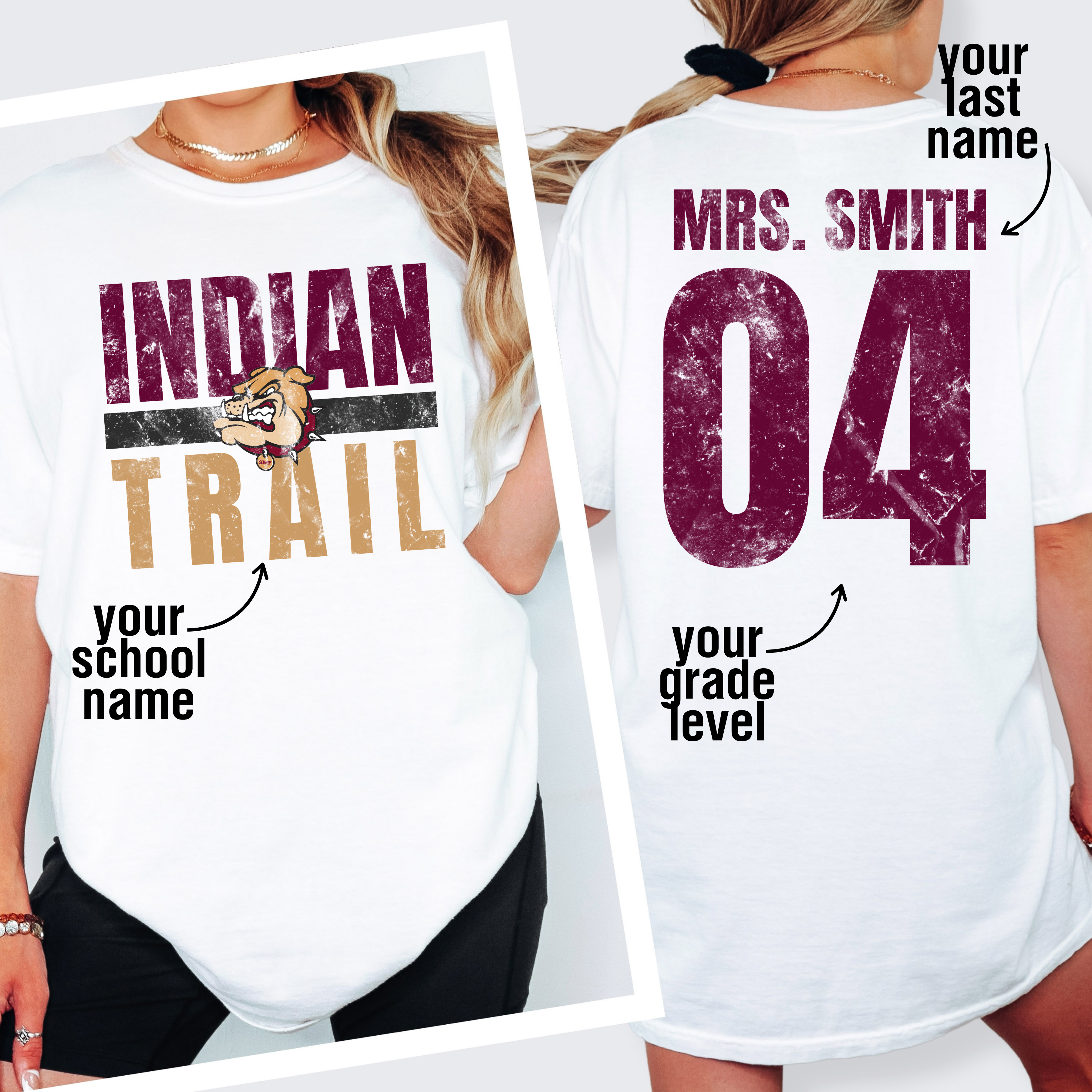 Custom School/Teacher/Grade Level Graphic