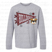 Stow Bulldogs - Cool Dog Pennant Tee/Crewneck
