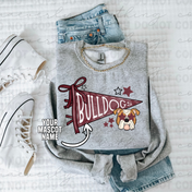 Custom Pennant Mascot Tee/Crewneck - ANY SCHOOL/TEAM