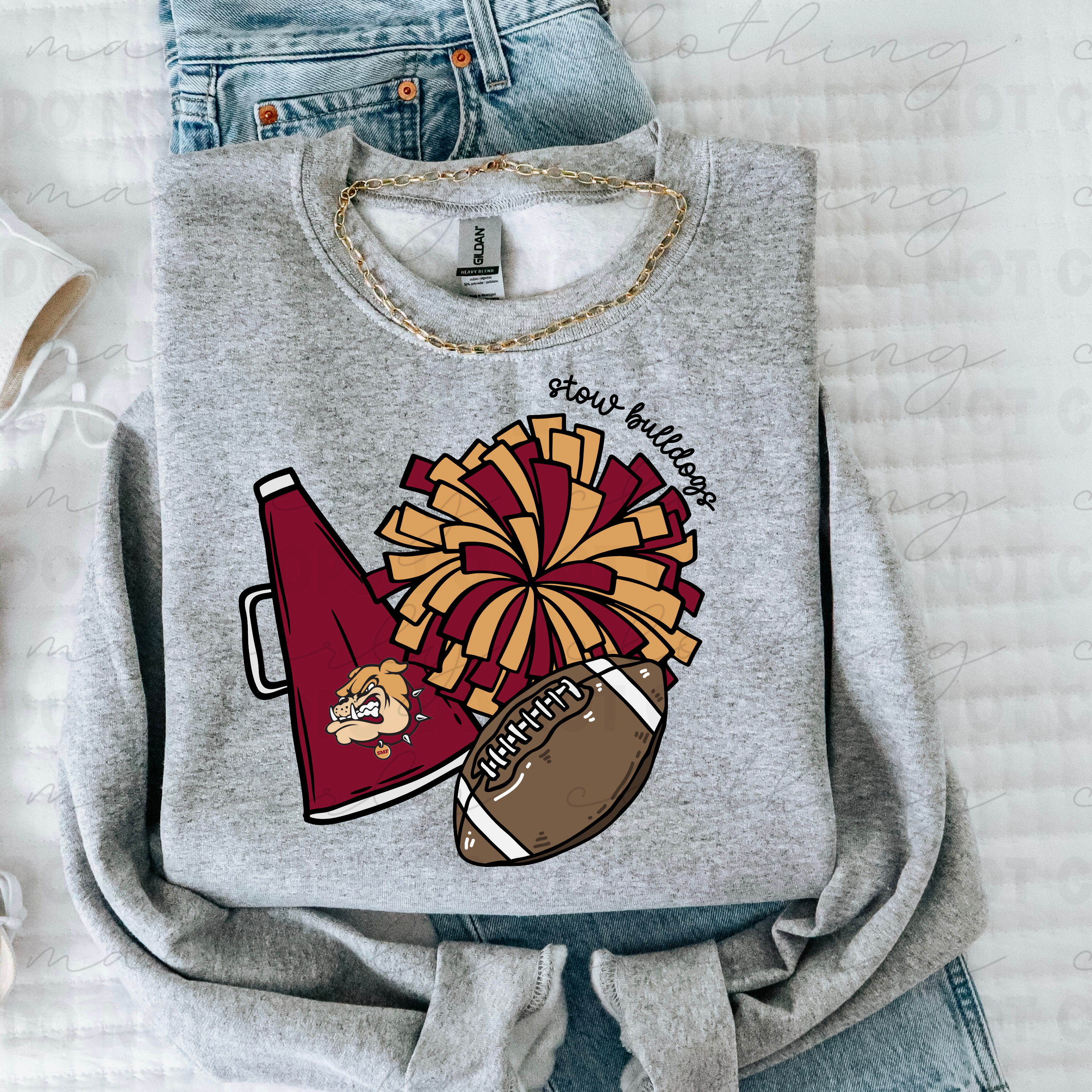 Stow Bulldogs Football Tee/Crewneck
