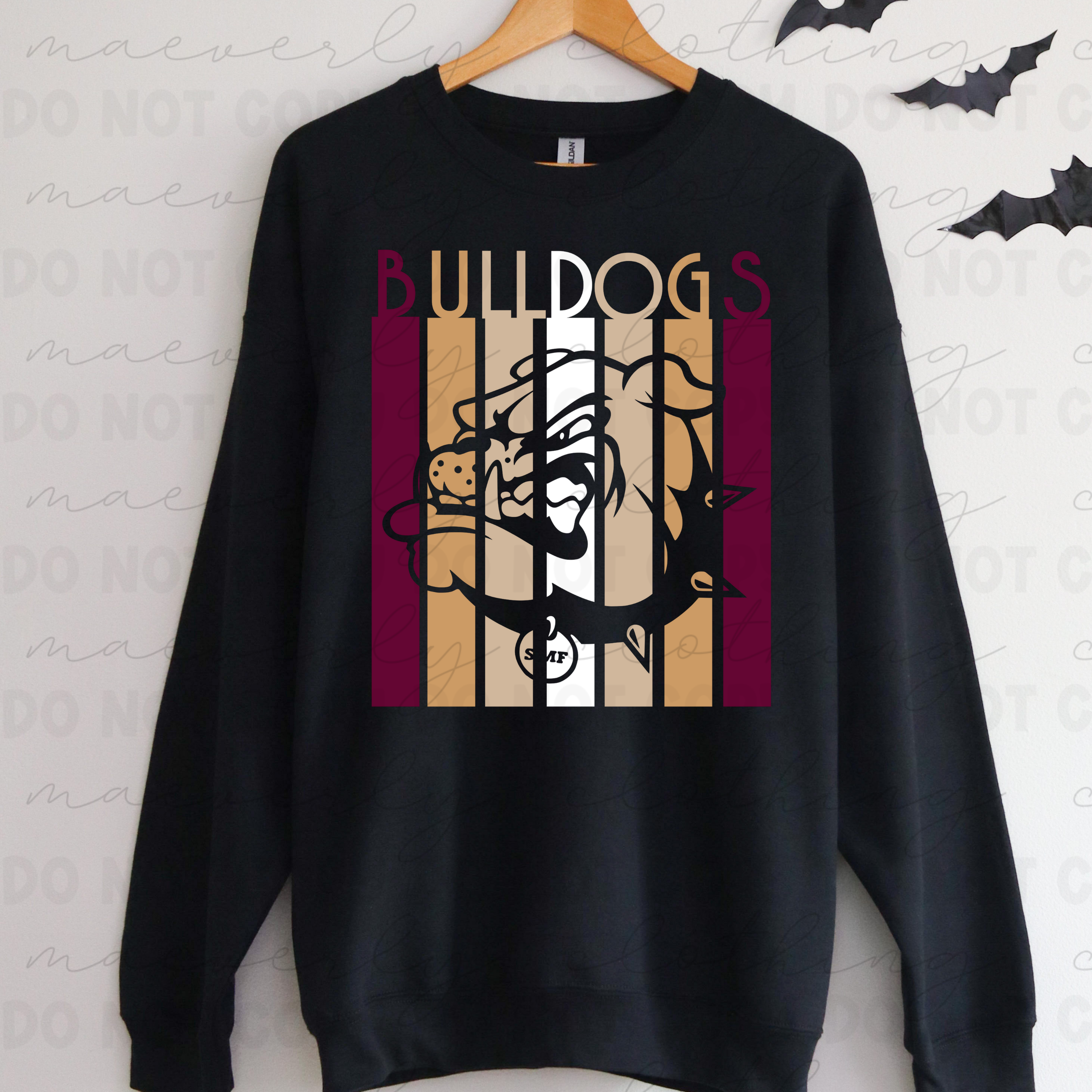 Stow Bulldogs Panel Mascot Tee/Crewneck