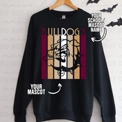 Custom Panel Mascot Tee/Crewneck - - ANY SCHOOL/TEAM