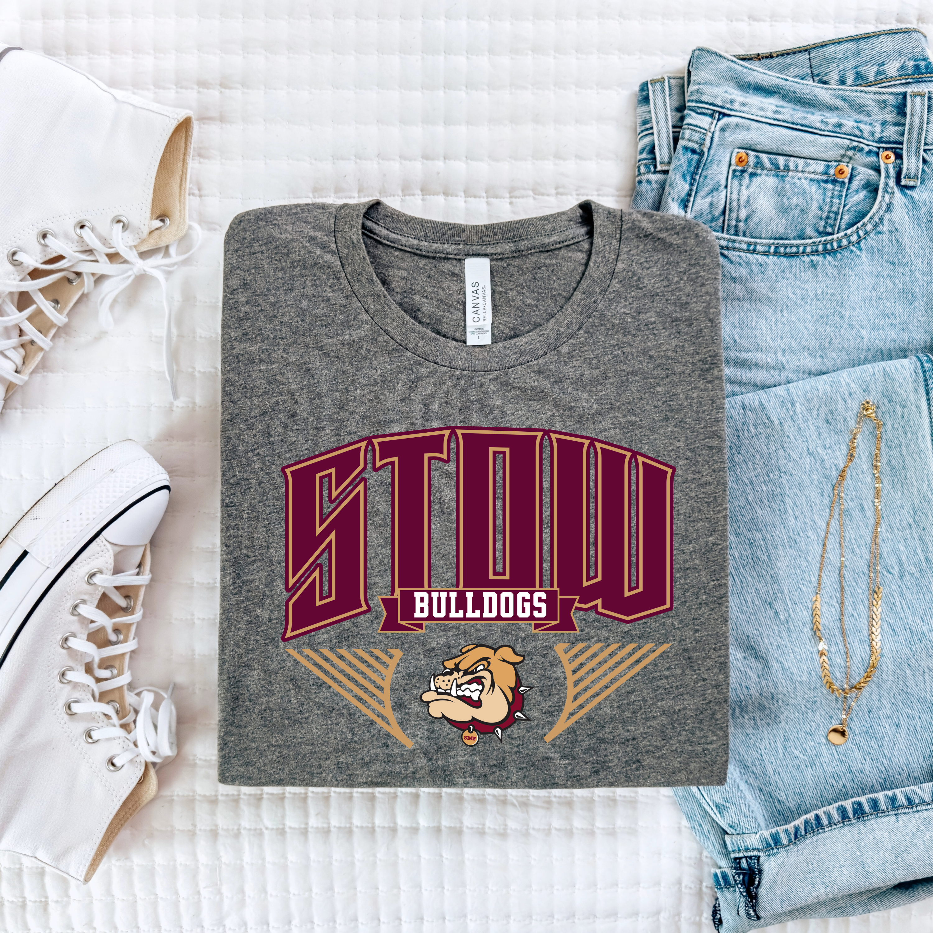Stow Bulldogs Hometown Hype Tee/Crewneck