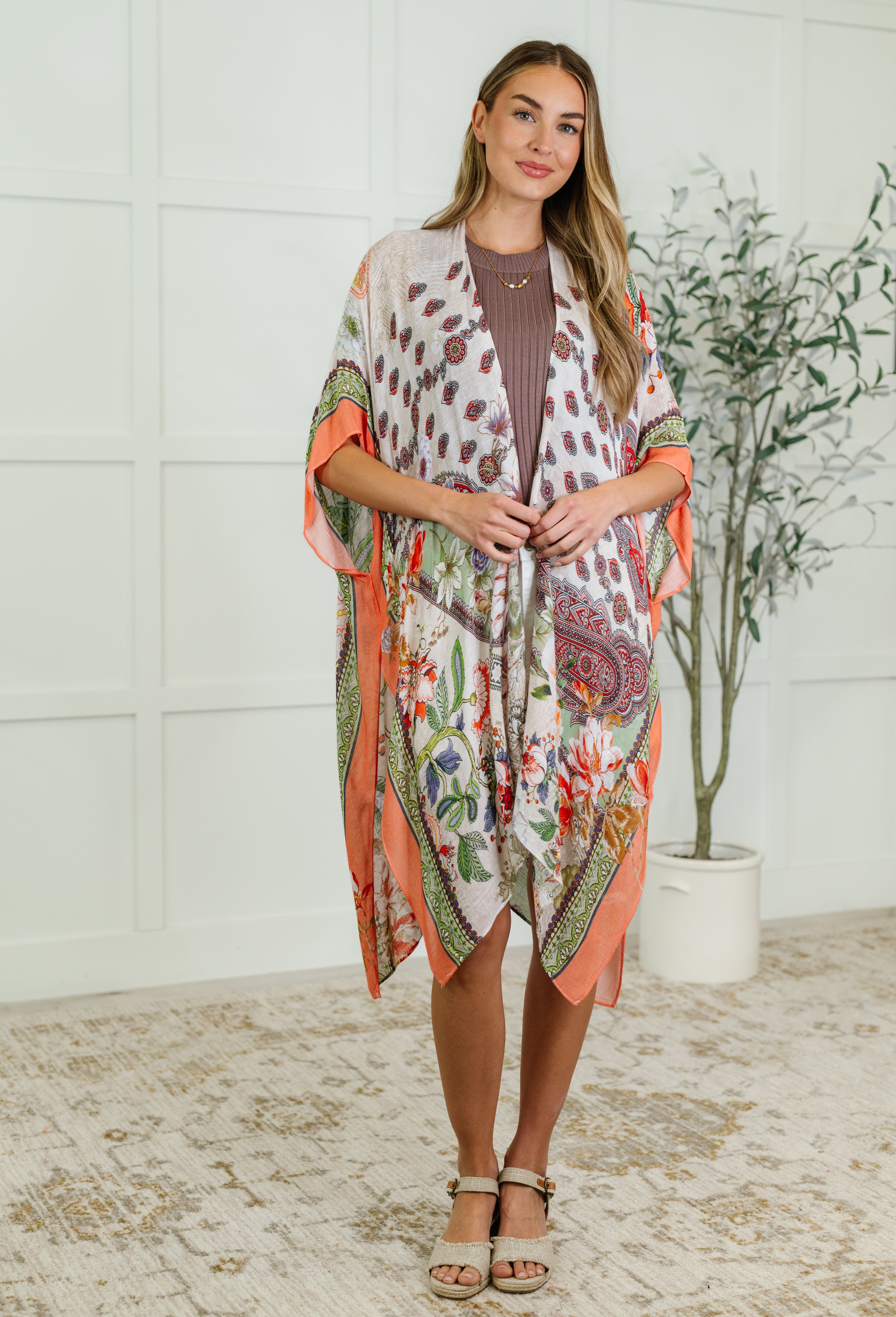 Tide to Me Open Front Kimono
