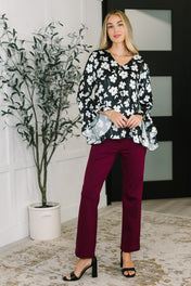 Time and Time Again Floral Blouse