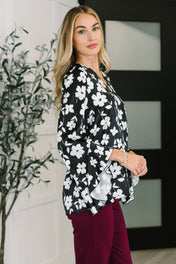 Time and Time Again Floral Blouse