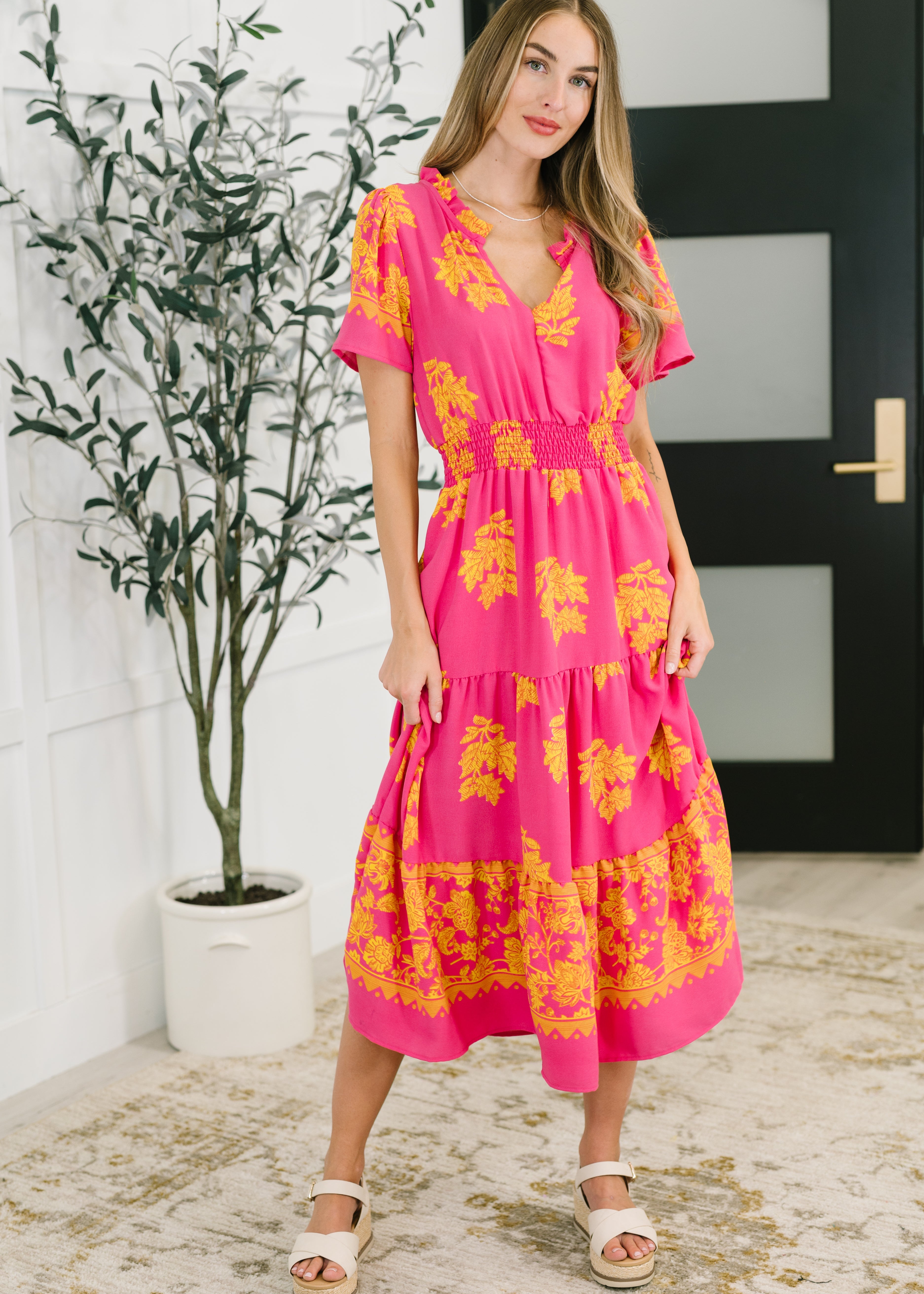 WhisperingWillowV-NeckDressinFuchsia-2.jpg