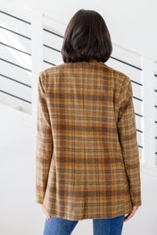 World Class Plaid Blazer