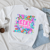 Kent City Schools Bright Floral Tee/Crewneck