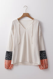 Heartstopper Floral Sleeve Blouse