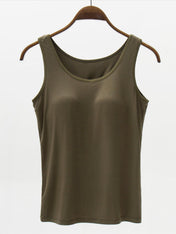 ALL SIZES Wide Strap Tank with Built-Bra - PREORDER