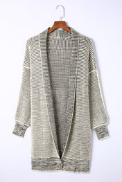 Contrast Trim Knit Cardigan  :  PREORDER