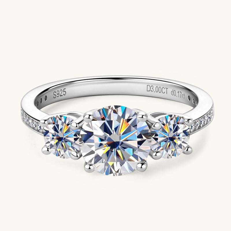 3 Carat Moissanite Ring