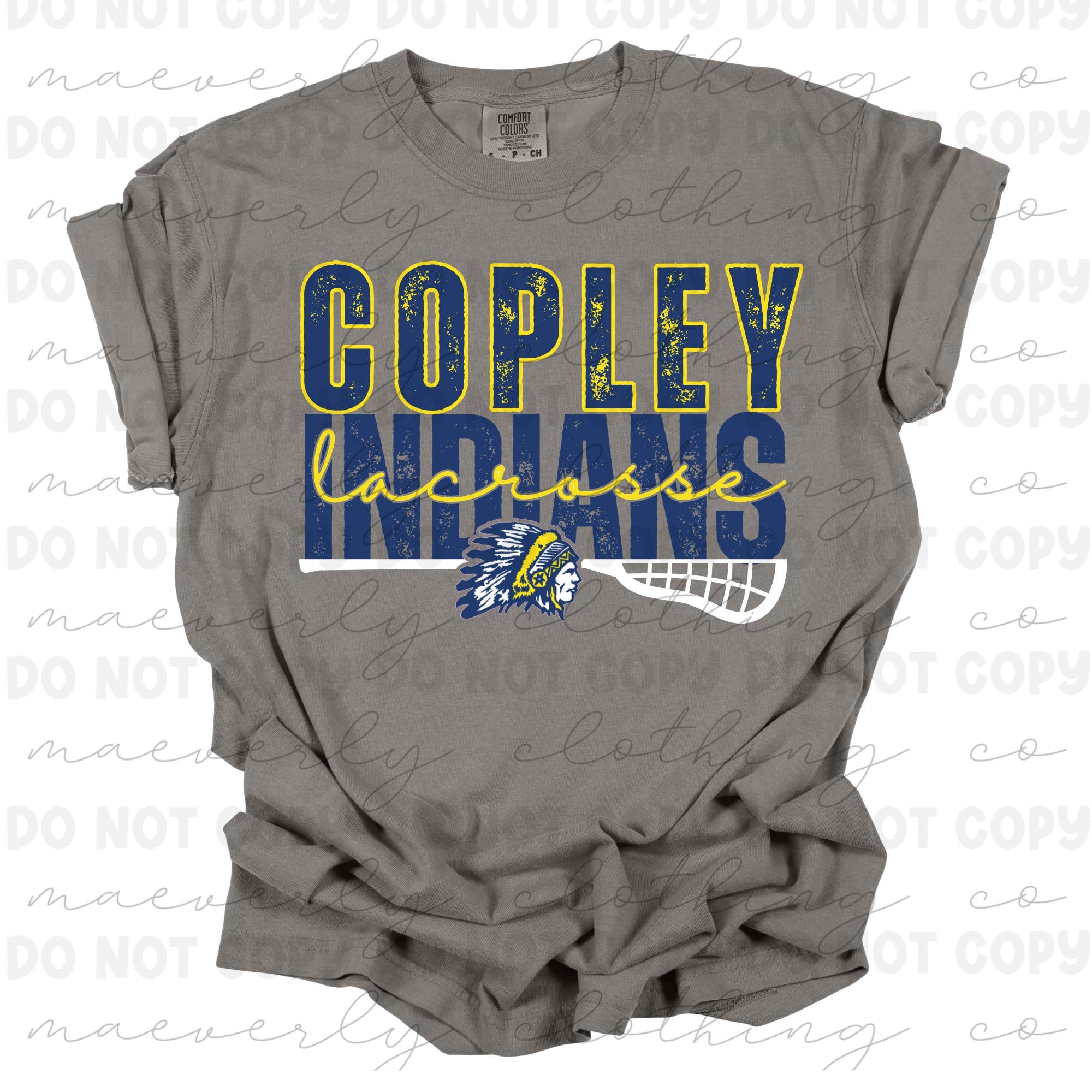 Copley Lacrosse Scripted and Stacked