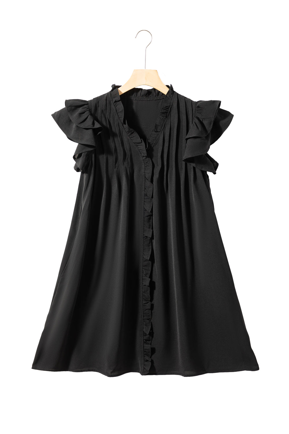 The Easy Does It Ruffle Sleeve Dress Preorder