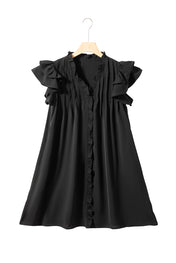 The Easy Does It Ruffle Sleeve Dress Preorder