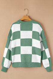 Fan Zone Check Sweater - PREORDER