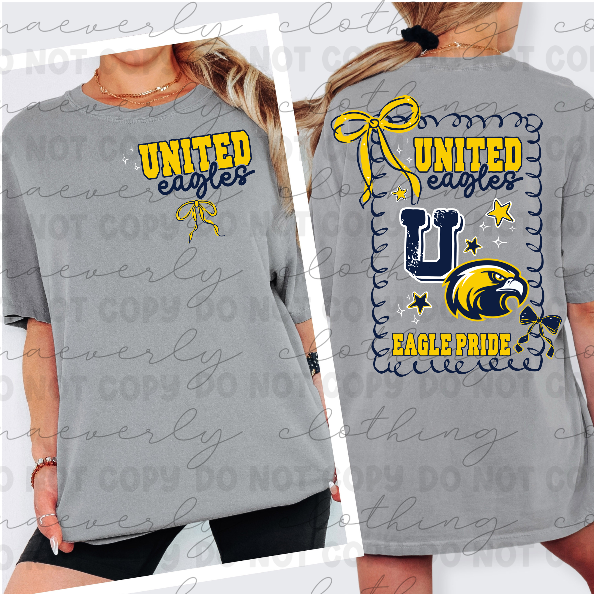 United Eagles Coquette Spirit Wear Graphic
