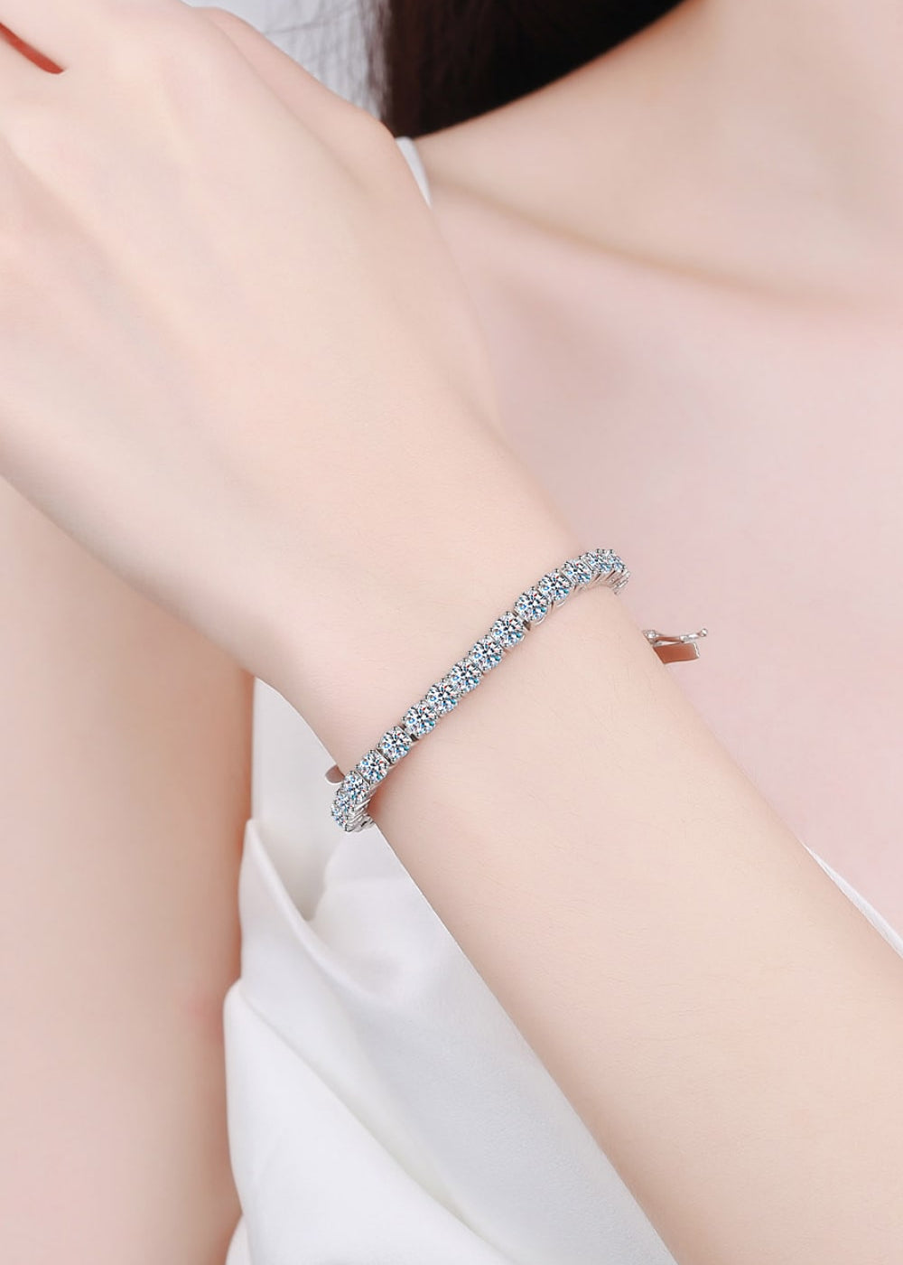 5 Carat Total Moissanite Bracelet