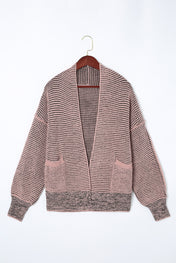 Contrast Trim Knit Cardigan  :  PREORDER