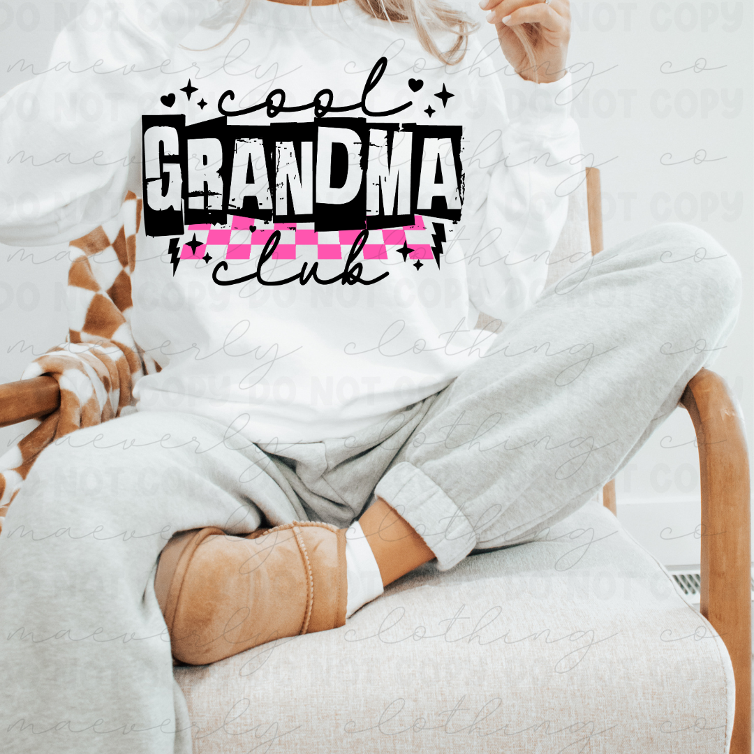 Cool Grandma Club Tee/Crewneck