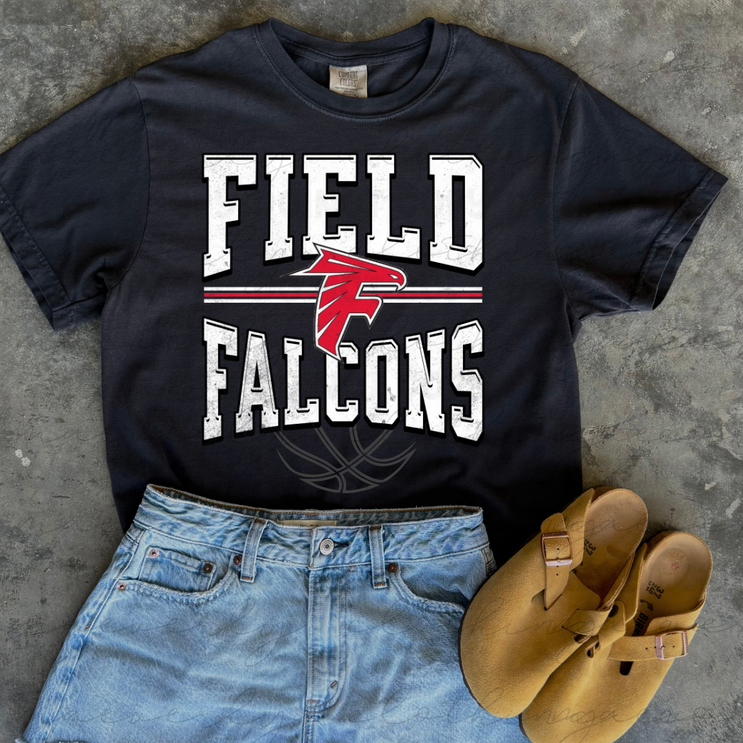 Field Falcons Big Varsity Basketball Tee/Crewneck