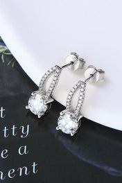 1 Carat Total Moissanite 925 Sterling Silver Earrings