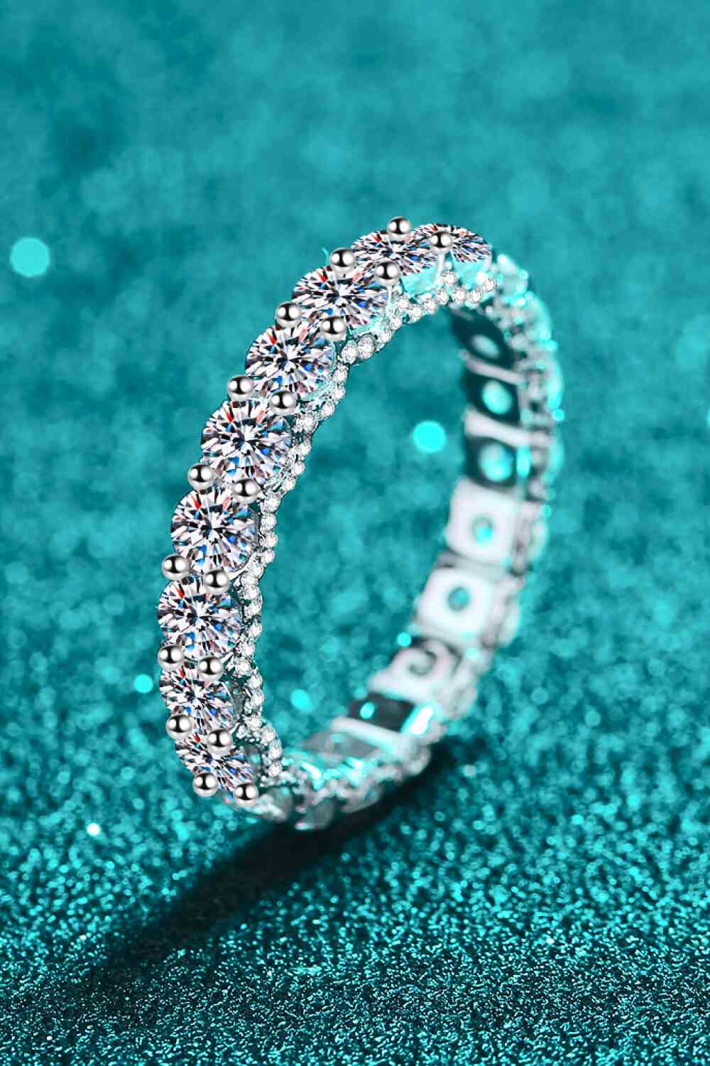 Charmed Moissanite Ring - Band Only
