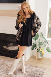 In the Thick of It Long Sleeve Skort Dress