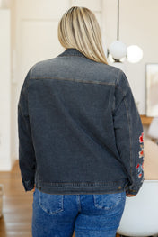Lovely Visions Flower Embroidered Jacket