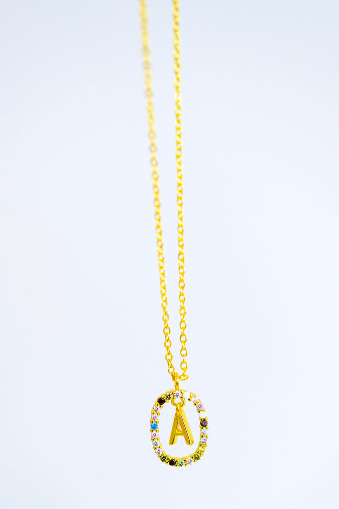 Mi Amor Gold Dipped Initial Necklace