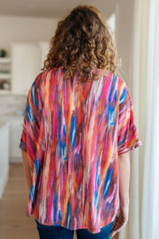 My Bae Boyfriend Top in Pink Kaleidoscope