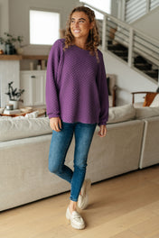 Thought It Over Textured Pullover